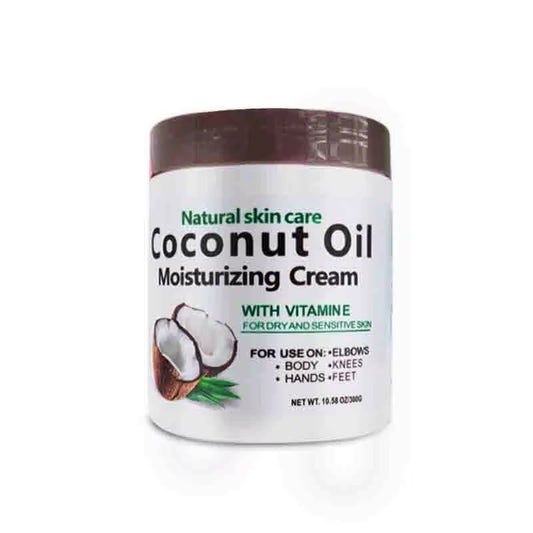 300G/10.58Fl.Oz Natural Coconut Oil Organic Premium Cold Pressed Repair Dry Skin Hair Care Body Massage Moisturizing Cream
