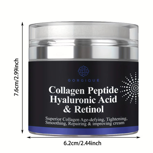 Collagen Peptide Cream Anti-Wrinkle Hyaluronic Acid and Retinol Firming and Tightening Skin Care Face Moisturizer