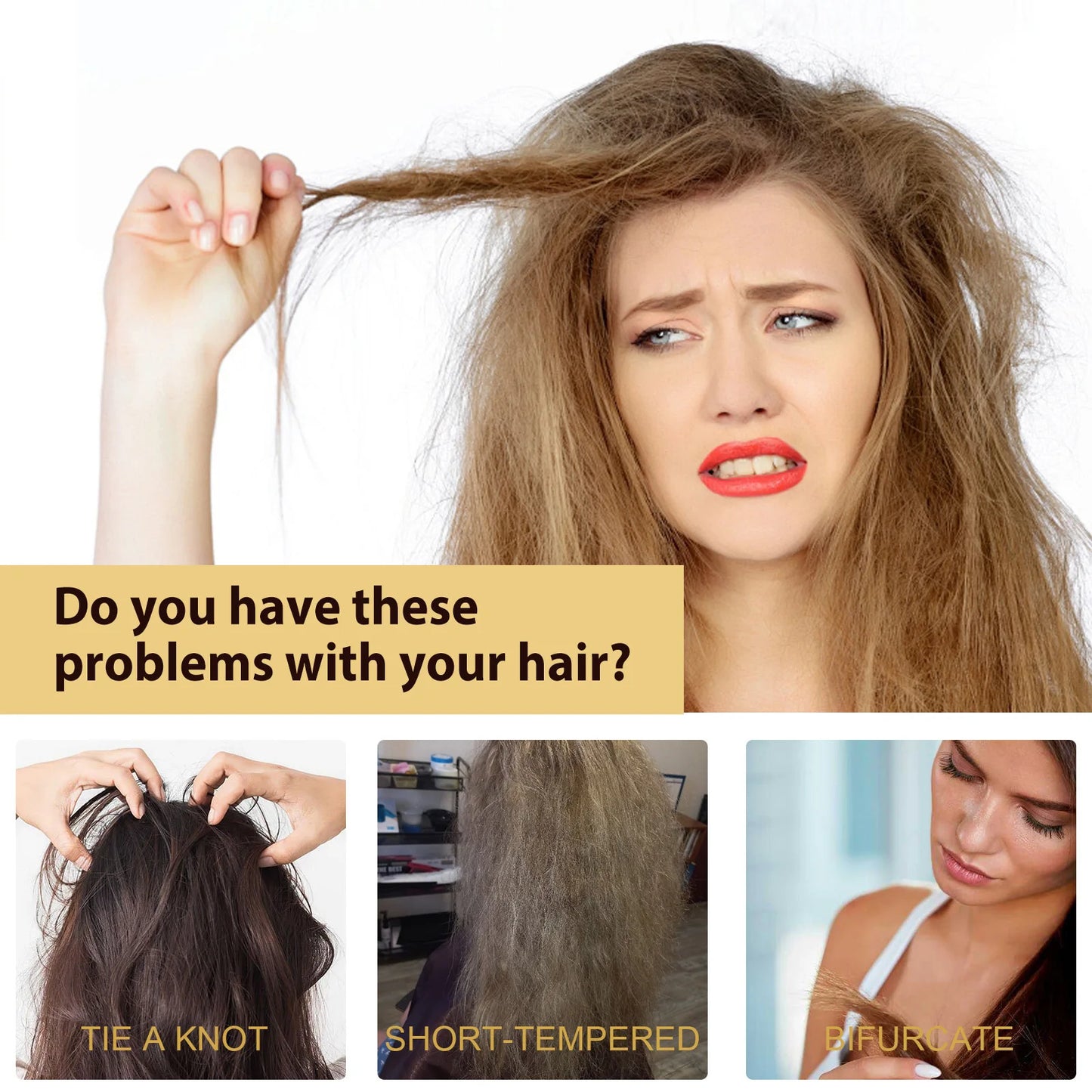 Collagen Shampoo Prevent Hair Loss Hair Breakage Treatment Nourish Hair Roots Frizzy Remover Smoothing Brightening Shampoo 100Ml