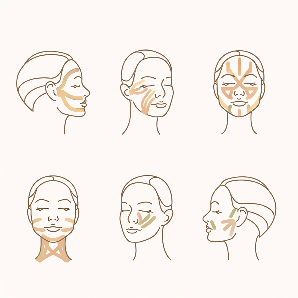 Kinesioteippi kasvoille – kinesioteippi liftingiin, juonteille ja kasvojen kiinteytykseen