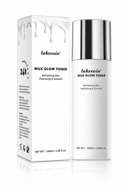 Toner Lakerain Milk Glow 100 ml – Kirkastava ja Kosteuttava Kasvovesi Niasiiniamidi