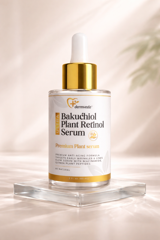 Kasvoseerumi – luonnollinen retinoli-vaihtoehto juonteille & ihon kirkastukseen Bakuchiol 60 ml– dermveda