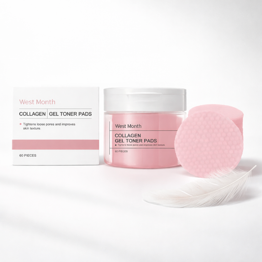 West & Month kollageen puhdistuslaput – (60 kpl)