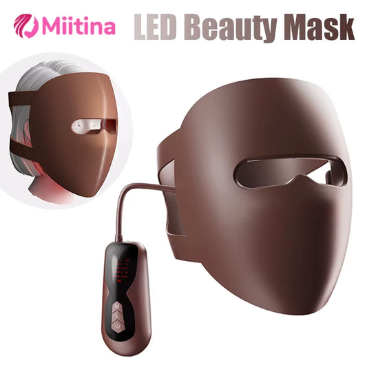 4 Color Light Facial Led Mask Red Light Therapy 320 Beads Face Photon Light Skin Rejuvenation anti Wrinkle anti Acne Beauty Care
