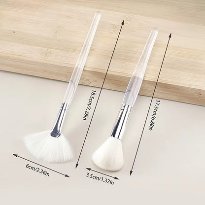 Facial Cleanser Brush Soft Hair Face Massage Wash Brush Face Mask Brush Portable Skin Care Tool