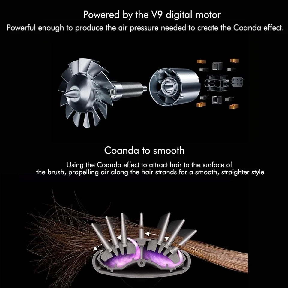 6 in 1 Hair Dryer Multi Styler with Hair Brush Curling Iron Hair Straightener Personal Care Styling Tool Hair Dryer Multi Styler