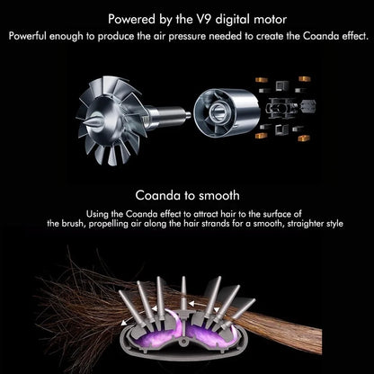 6 in 1 Hair Dryer Multi Styler with Hair Brush Curling Iron Hair Straightener Personal Care Styling Tool Hair Dryer Multi Styler