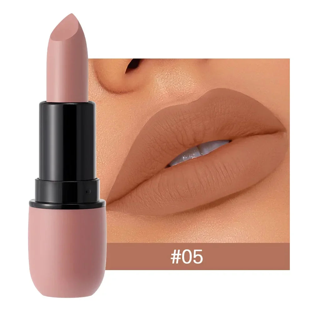 Lip Glaze 6 Colors Moisture Lipstick Waterproof Non-Stick Cup Lipstick 1Pcs Velvet Matte Lipstick Cosmetics Soft Fog Lip Gloss