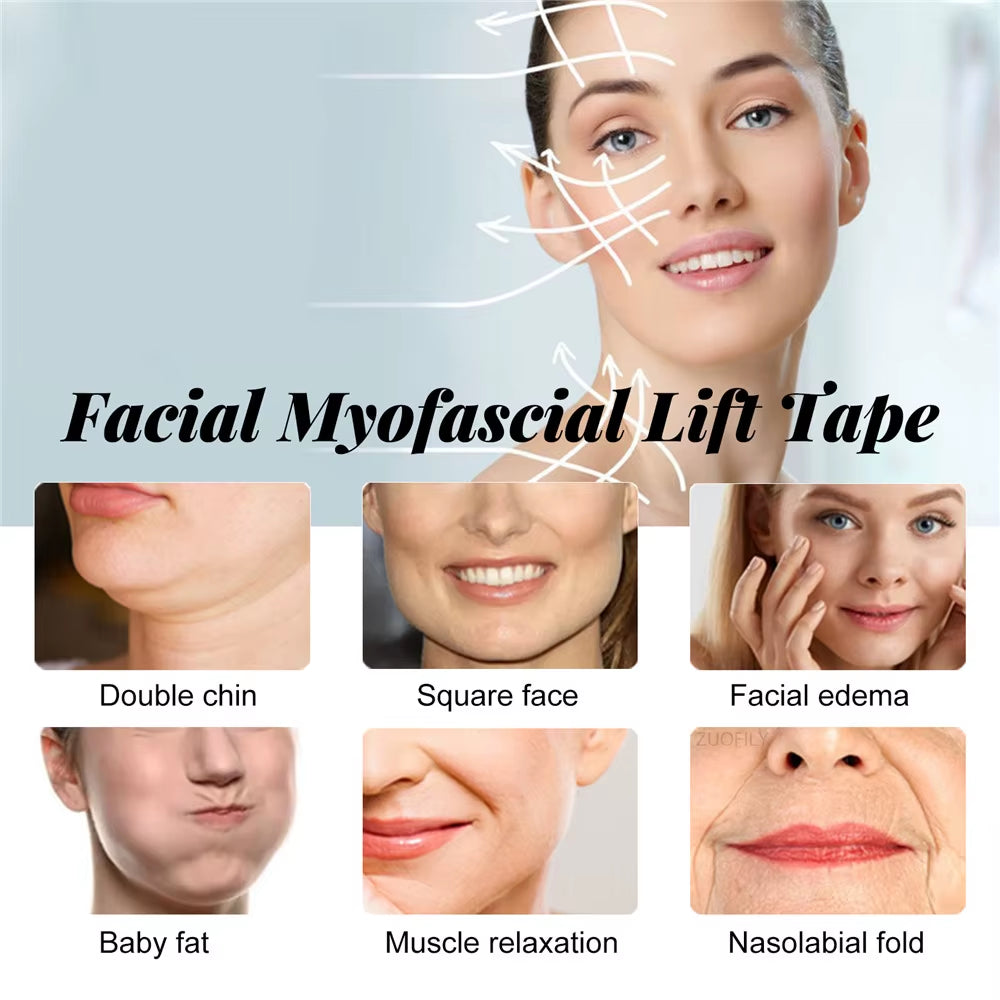 Face Lift Band Face Anti-Sagging Lift Remove Eye Wrinkles V-Shaped Face Breathable Lifting Face Paste Reusable Face Lift Tape