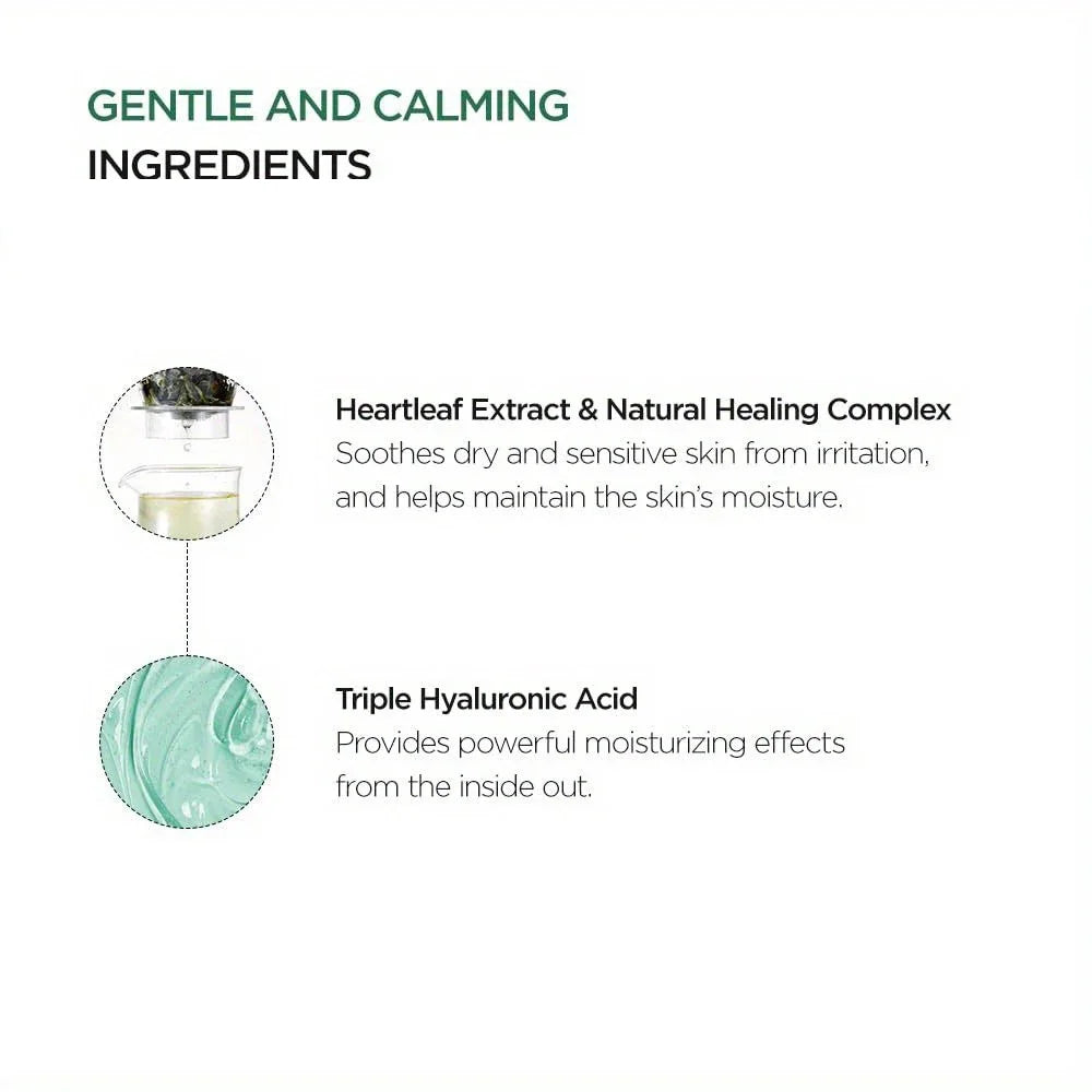 Korean Skincare 70% Heartleaf Lotion - Triple Hyaluronic Acid, Soothing & Hydrating, 200Ml