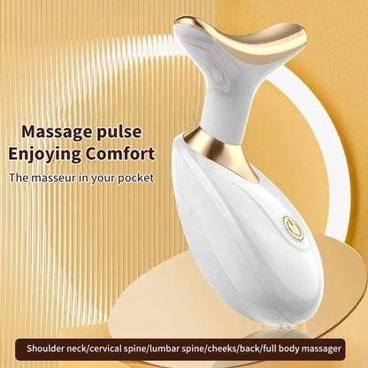 Neck Face Lift Devices Therapy Skin Tighten anti Wrinkle LED Photon Neck Massager V-Face Lifting Reduce Double Chin Facial Care