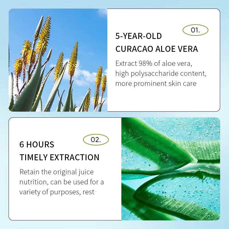 Exfoliating Aloe Vera Gel Facial Cleanser Deep Cleansing Exfoliant Gentle Tender Face Exfoliation Facial Exfoliator
