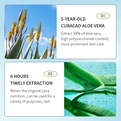 Exfoliating Aloe Vera Gel Facial Cleanser Deep Cleansing Exfoliant Gentle Tender Face Exfoliation Facial Exfoliator