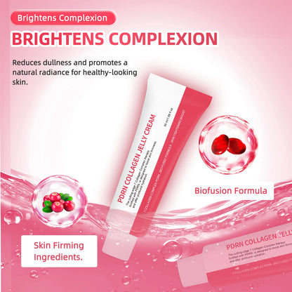 PDRN Collagen Jelly Cream Anti-Wrinkle Firms Lifts Accelerate Tissue Repair & Boost Elasticity 7 Collagen Complex + PDRN Synergy