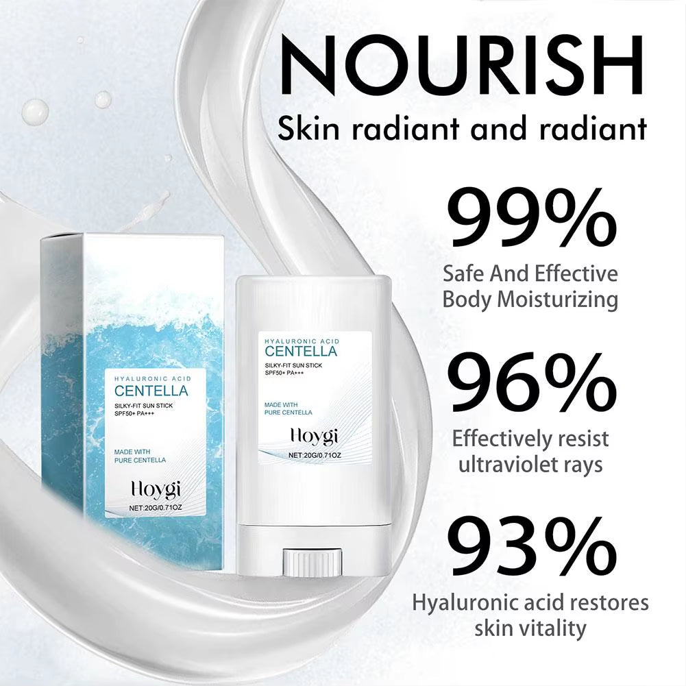 Hyaluronic Acid Face Serum Face Sunscreen Stick Refresh Sun Stick SPF50 PA Lightweight Sunscreen Stick Moisture Stick Sunscreen