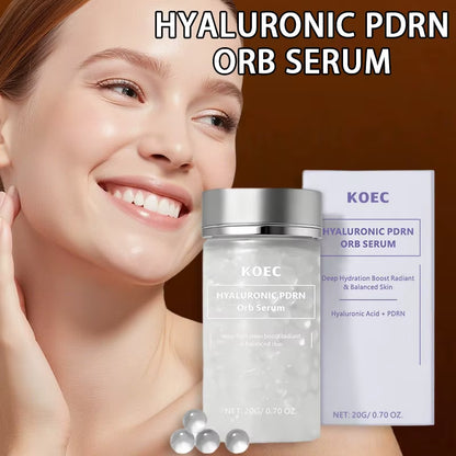 Korean Hyaluronic PDRN Orb Serum Spherical Particles Beads Face Essence Deep Hydration Salmon DNA Plumping Firming Moisturizer