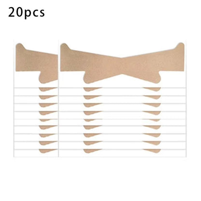5/10/20PCS Neck Tape Lifting Invisible, Neck Wrinkle Patches, Reusable Elastic Strips Daily Jaw Face Neck Invisible Firming Tape