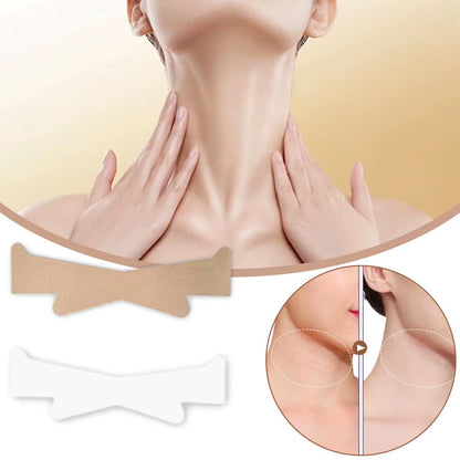 5/10/20PCS Neck Tape Lifting Invisible, Neck Wrinkle Patches, Reusable Elastic Strips Daily Jaw Face Neck Invisible Firming Tape