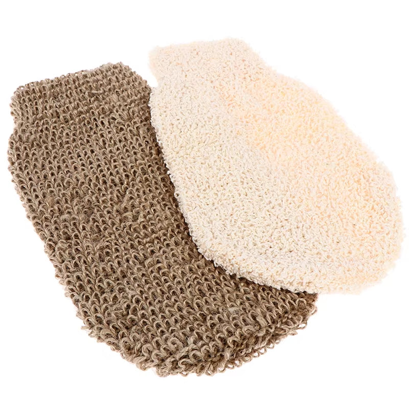 2 Pcs Peeling Exfoliating Gloves Shower Body Brush Fingers Bath Towel for Shower Body Brush Towel SPA Foam Body Massage