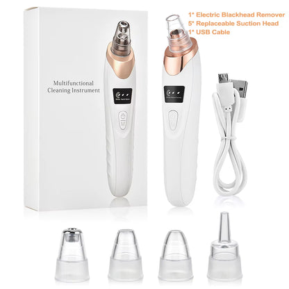Electric Blackhead Remover Pore Vacuum Cleaner Facial Black Dots Vacuum Cleaner Acne Pimple Blackhead Removal Black Dots Remover