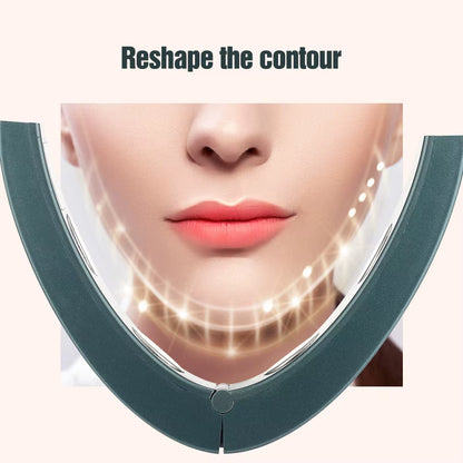 Electric V-Face Face Lift Device 6Mode Heated Skin Rejuvenation Double Chin V Face Vibration Massager Wireless Remote Control