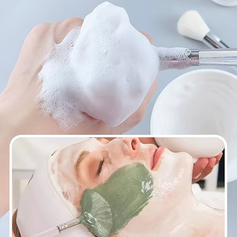 Facial Cleanser Brush Soft Hair Face Massage Wash Brush Face Mask Brush Portable Skin Care Tool