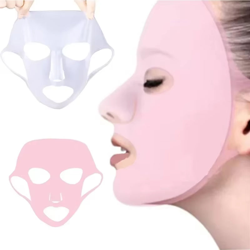 Silicone Ear Hanging Face Mask Cover Reusable Moisturizing Face Shield Double Absorption anti Evaporation Mask Protective Cover