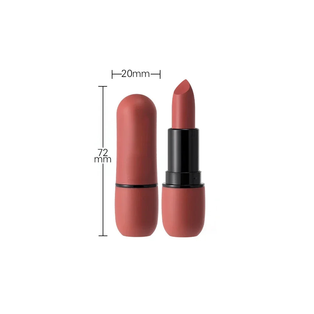 Lip Glaze 6 Colors Moisture Lipstick Waterproof Non-Stick Cup Lipstick 1Pcs Velvet Matte Lipstick Cosmetics Soft Fog Lip Gloss