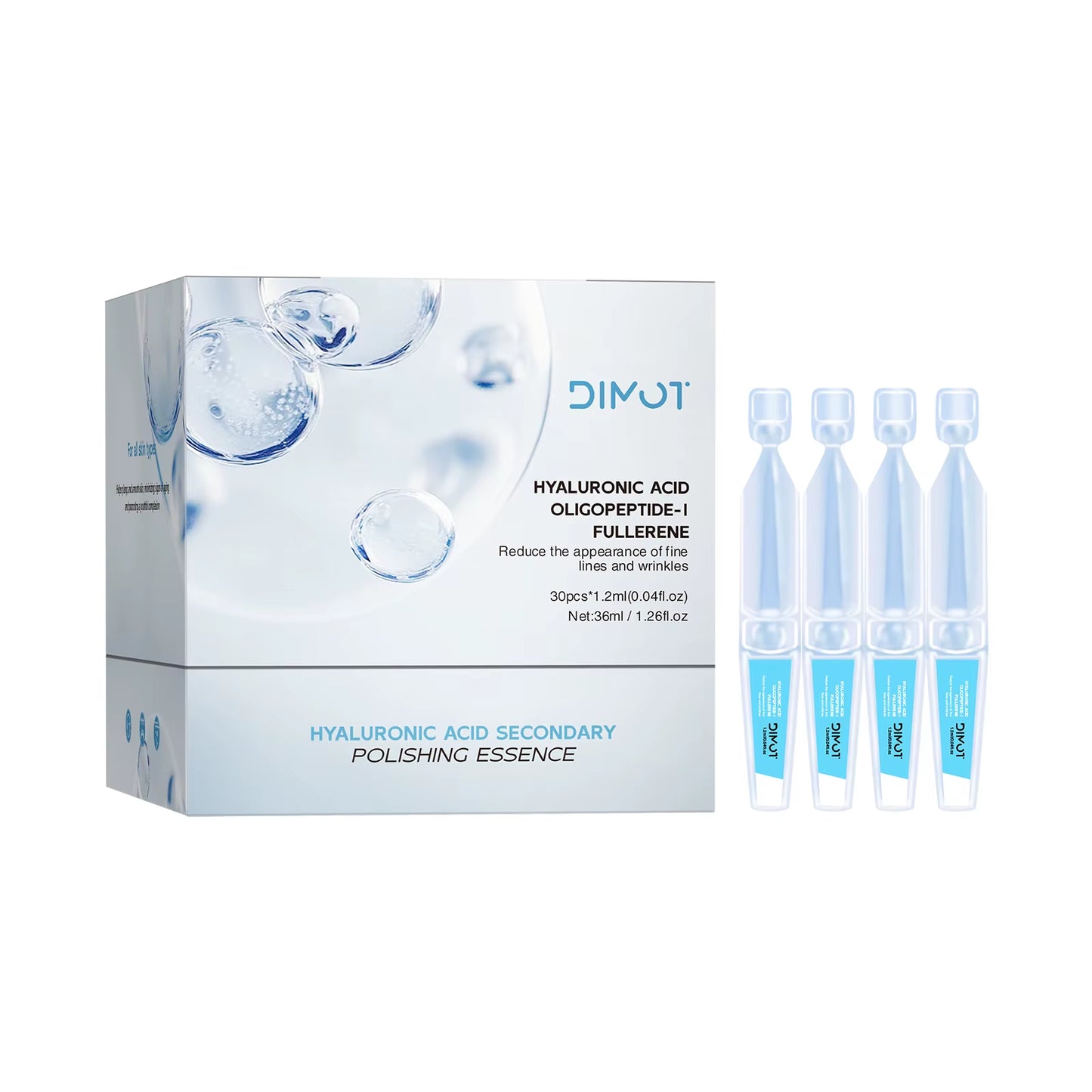 10Pcs/Box PDRN Serum Moisturizing Repairs Brightens Reduces Sagging Skin Care Essence Benefits anti Aging Facial Treatment