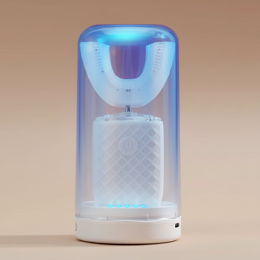 360 Degrees Intelligent Automatic Electric Toothbrush U Type for Adults Child Smart Sonic Tooth Brush USB Charging Teeth Whiten