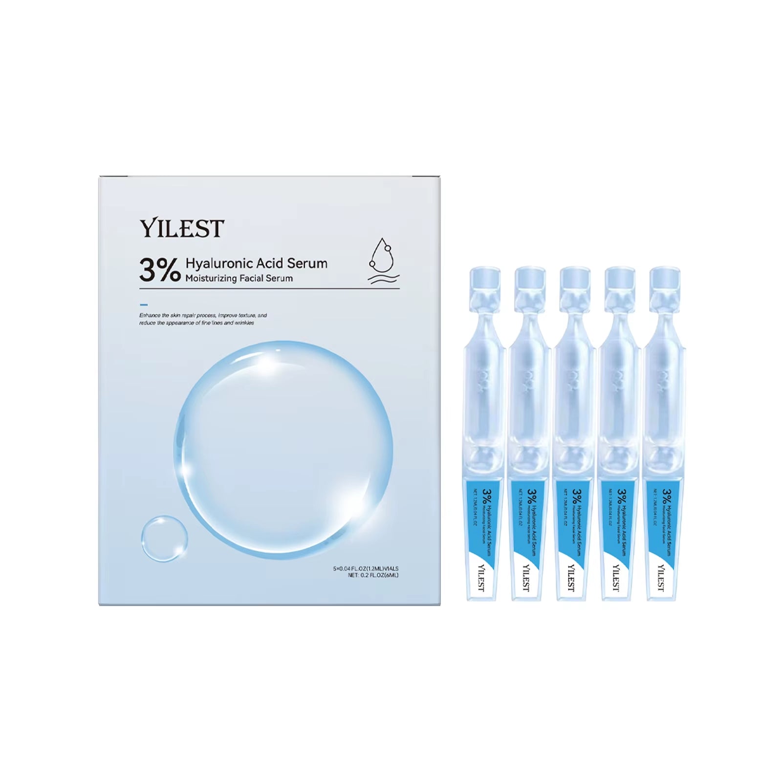 10Pcs/Box PDRN Serum Moisturizing Repairs Brightens Reduces Sagging Skin Care Essence Benefits anti Aging Facial Treatment