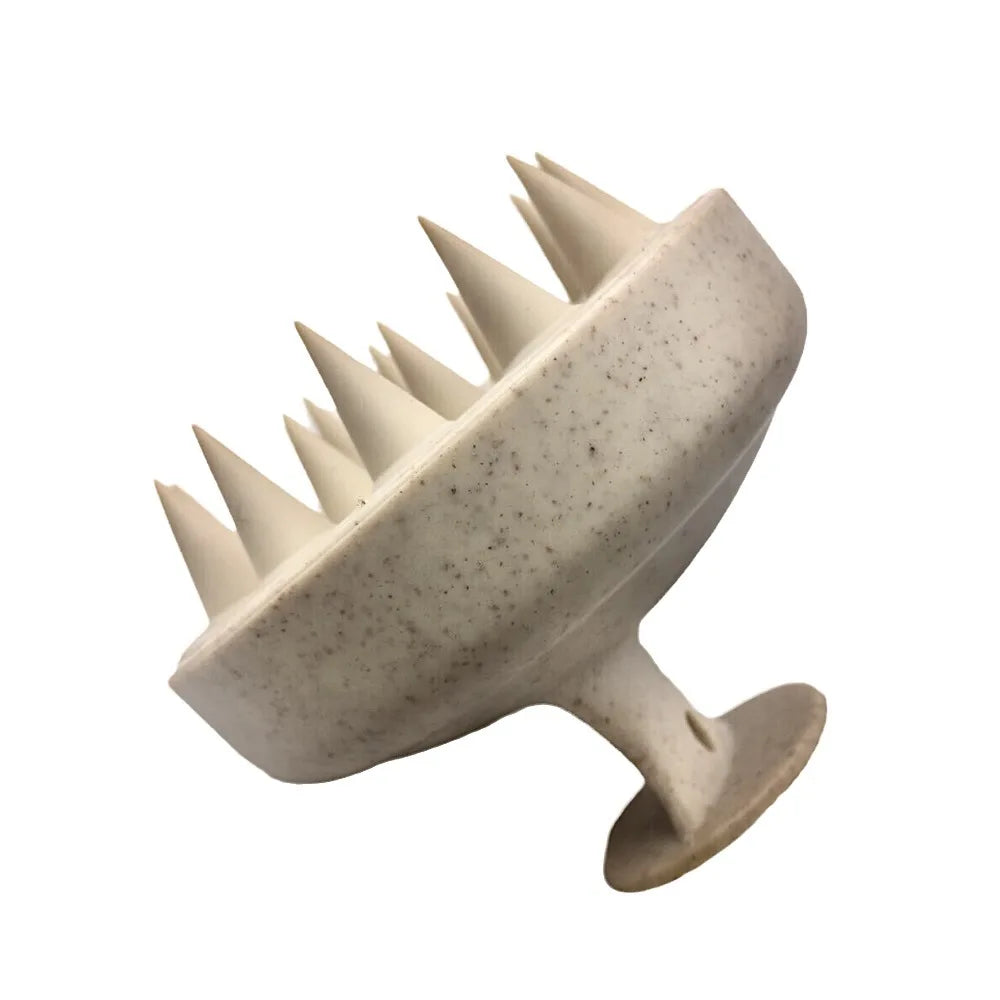 Wheat Straw Silicone Shampoo Brush Head Scalp Massage Comb Hair Washing Comb Clean Care Hair Root Itching Scalp Massage Comb