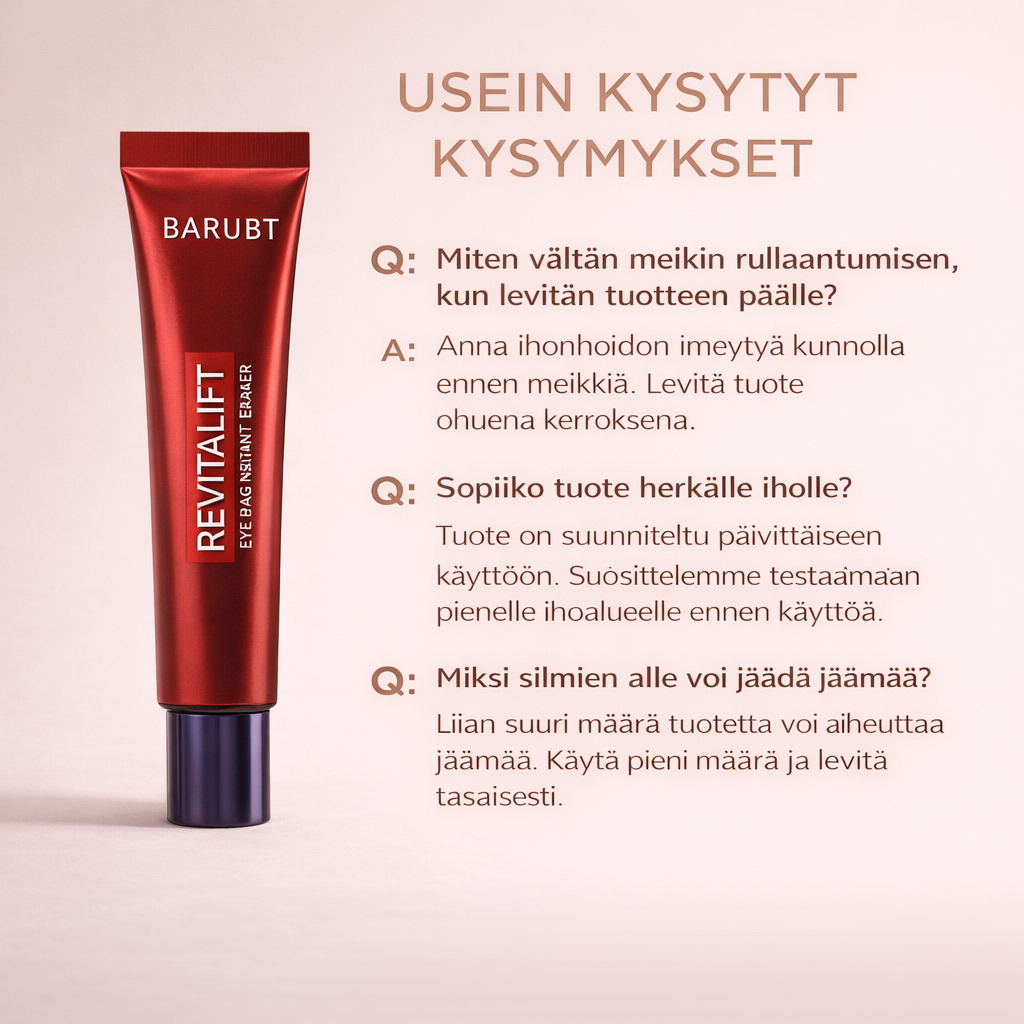 Silmänympärysvoide BARUBT 20ml– Turvonneet ja Tummat silmänaluset