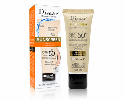 SPF50+ Aurinkosuoja & Meikkivoide Kasvot – Kevyt BB Cream UV-Suoja Kaikille Ihotyypeille