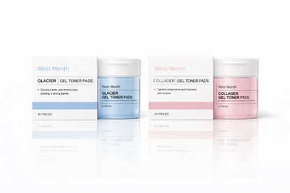 West & Month kollageen puhdistuslaput – (60 kpl)