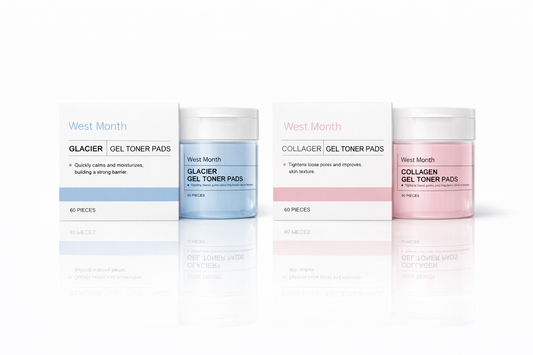 West & Month kollageen puhdistuslaput – (60 kpl)