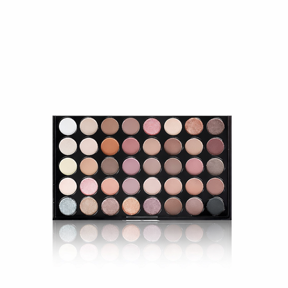 Luomiväripaletti 40 Väriä – Nude, Glitter & Matte Eyeshadow Palette Siveltimellä