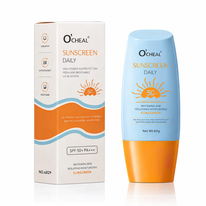 Aurinkosuojavoide O'cheal  SPF50+ 60 g – Kirkastava ja Kosteuttava Koko Vartalo Aurinkosuoja