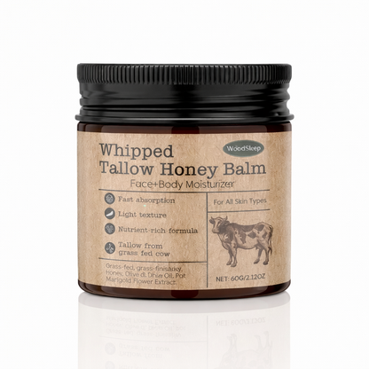 Naudan Tali & Hunaja Hoitobalsami – Whipped Tallow Honey Balsam Kasvoille & Vartalolle 60g