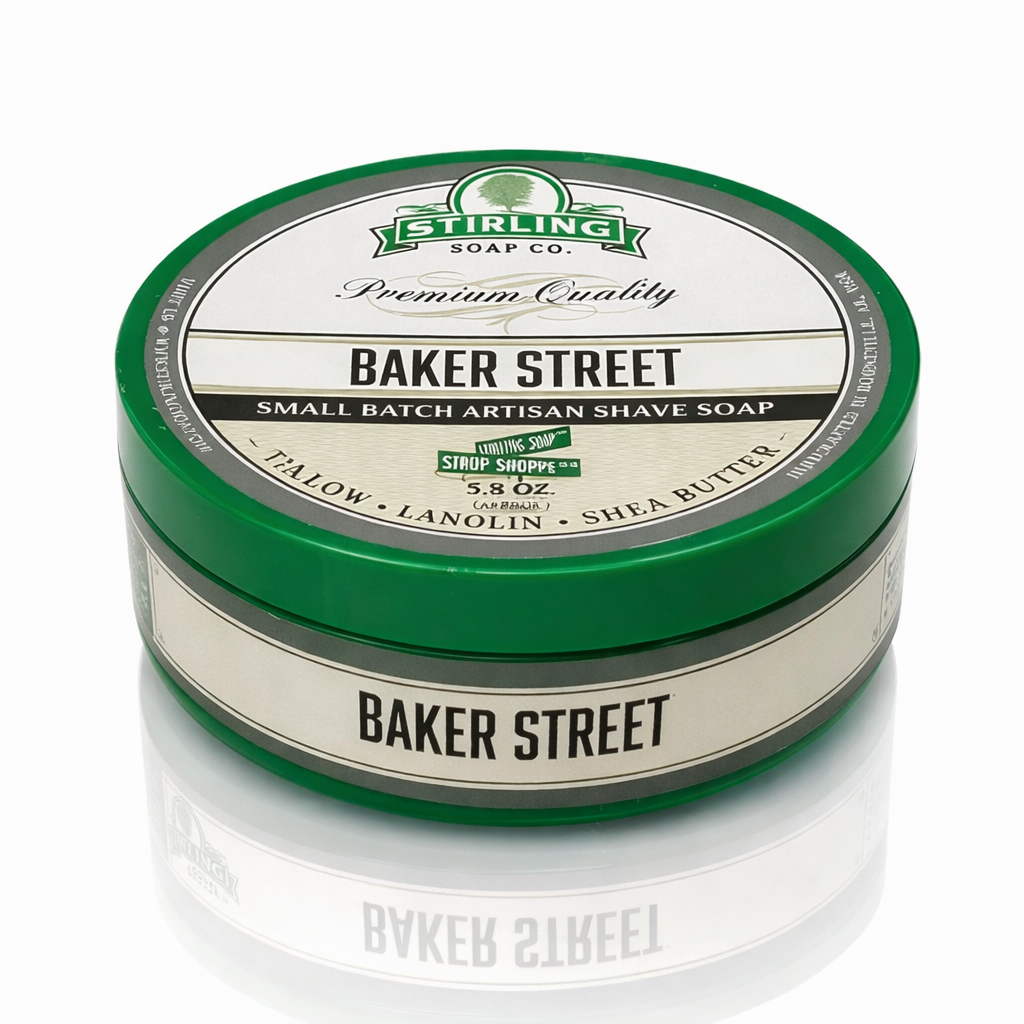 Partasaippua Baker Street 164 g – Naudan Tali & Luonnolliset Öljyt Miesten Parranajolle