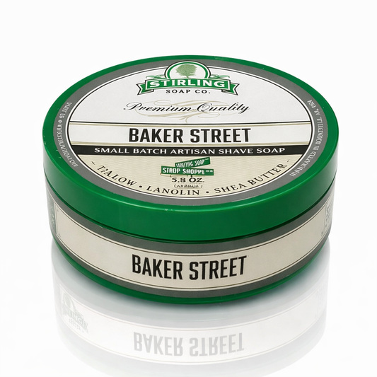 Partasaippua Baker Street 164 g – Naudan Tali & Luonnolliset Öljyt Miesten Parranajolle