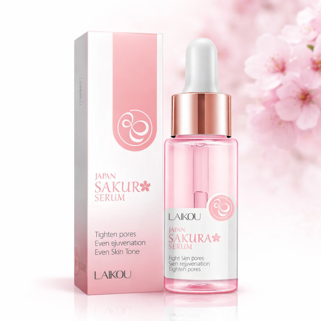 Japanilainen kirsikankukka kasvoseerumi 17ml / 30ml – kirkastava ja kosteuttava