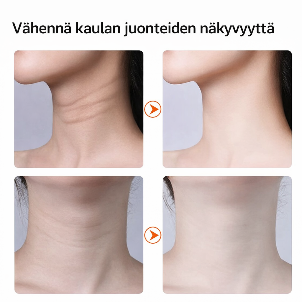 Mikrovirta EMS kasvo- ja kaulalaite – LED punavaloterapia, kiinteyttää ihoa ja vähentää juonteita