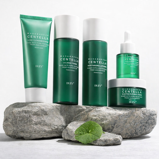 Centella Asiatica ihonhoitosetti – kosteuttava ja rauhoittava 5-osainen setti