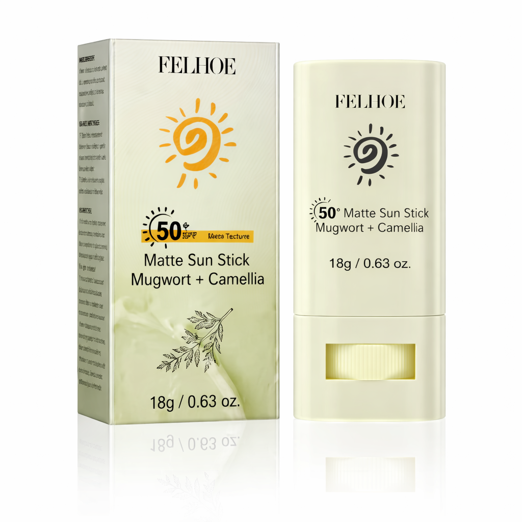 Aurinkosuojapuikko SPF50+ 18g – Kevyt, Rasvaton & Kosteuttava Kasvoaurinkovoide