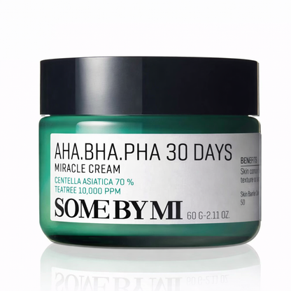 Some By Mi AHA BHA PHA 30 Days Miracle Cream 60g – Kuorinta, Kosteuttava & Ihoa Tasaava