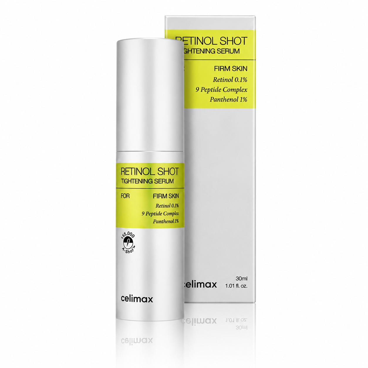 Celimax Retinol Shot – Silmänympärysvoide & Kiinteyttävä Seerumi | Retinol 0,1% + 9 Peptidi
