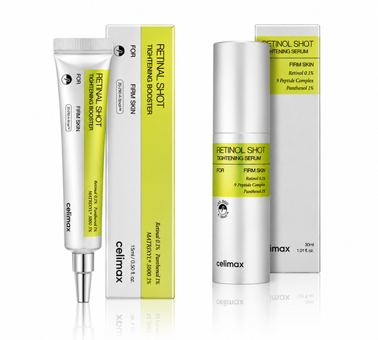 Celimax Retinol Shot – Silmänympärysvoide & Kiinteyttävä Seerumi | Retinol 0,1% + 9 Peptidi