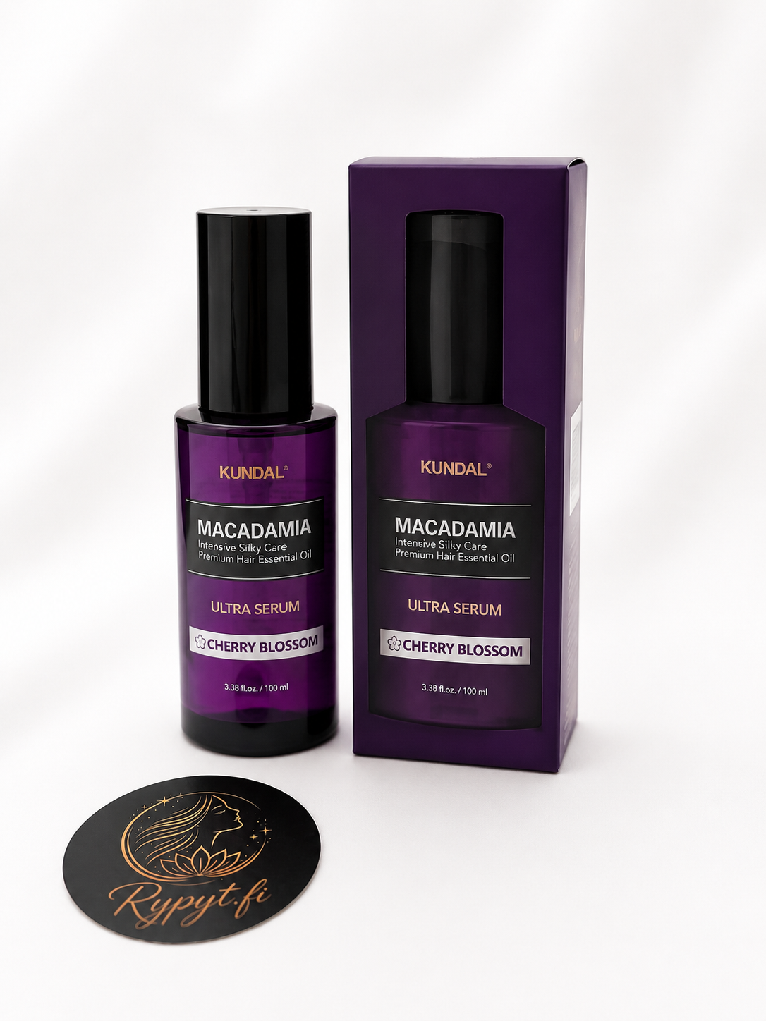 KUNDAL Macadamia Hiusseerumi 100ml – Cherry Blossom | Kiillottava & Pehmentävä Leave-In