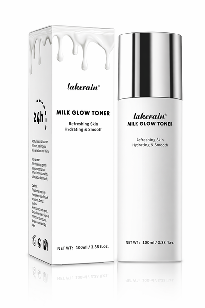 Toner Lakerain Milk Glow 100 ml – Kirkastava ja Kosteuttava Kasvovesi Niasiiniamidi